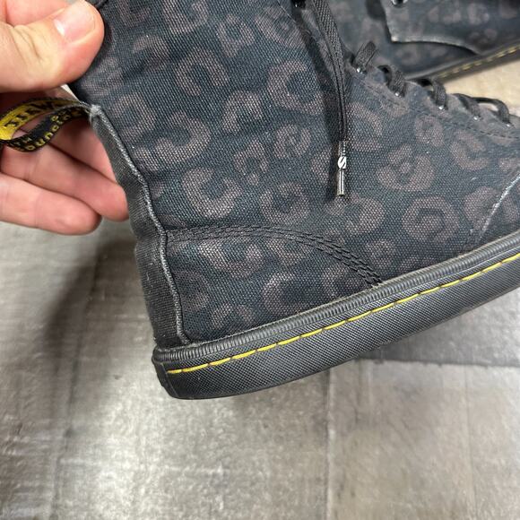 Dr. Martens Womens Sheridan Printed Animal Print HighTop Lace Up Canvas Boots 9 - Picture 15 of 16